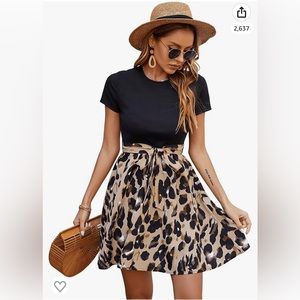 🖤🐆leopard print dress🐆🖤
